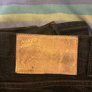 Naked Famous Sz 34 Super Guy Jeans Brand New